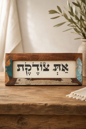 מסגרת עץ ממוחזר - את צודקת