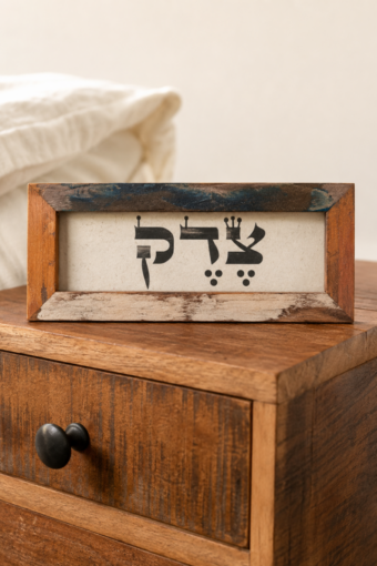 מסגרת עץ ממוחזר - צדק